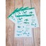 LF02 - Flower & Leaf Temalı Laptop, Notebook, Tablet, Telefon, Ajanda Sticker Seti