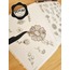 Şeffaf - LF11 - Flower & Leaf Temalı Laptop, Notebook, Tablet, Telefon, Ajanda Sticker Seti