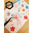 Şeffaf  - LF48 - Flower & Leaf Temalı Laptop, Notebook, Tablet, Telefon, Ajanda Sticker Seti