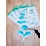 LF02 - Flower & Leaf Temalı Laptop, Notebook, Tablet, Telefon, Ajanda Sticker Seti
