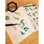 Şeffaf - LF18 - Flower & Leaf Temalı Laptop, Notebook, Tablet, Telefon, Ajanda Sticker Seti