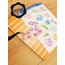 Şeffaf  - LF49 - Flower & Leaf Temalı Laptop, Notebook, Tablet, Telefon, Ajanda Sticker Seti