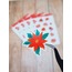 LF52 - Flower & Leaf Temalı Laptop, Notebook, Tablet, Telefon, Ajanda Sticker Seti