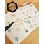 Şeffaf  - LF32 - Flower & Leaf Temalı Laptop, Notebook, Tablet, Telefon, Ajanda Sticker Seti