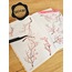 Şeffaf  - LF05 - Flower & Leaf Temalı Laptop, Notebook, Tablet, Telefon, Ajanda Sticker Seti