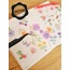 Şeffaf  - LF30 - Flower & Leaf Temalı Laptop, Notebook, Tablet, Telefon, Ajanda Sticker Seti