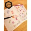 Şeffaf  - LF22 - Flower & Leaf Temalı Laptop, Notebook, Tablet, Telefon, Ajanda Sticker Seti