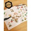 Şeffaf  - LF38 - Flower & Leaf Temalı Laptop, Notebook, Tablet, Telefon, Ajanda Sticker Seti