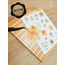 Şeffaf  - LF43 - Flower & Leaf Temalı Laptop, Notebook, Tablet, Telefon, Ajanda Sticker Seti