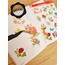 Şeffaf  - LF37 - Flower & Leaf Temalı Laptop, Notebook, Tablet, Telefon, Ajanda Sticker Seti