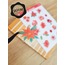 Şeffaf  - LF52 - Flower & Leaf Temalı Laptop, Notebook, Tablet, Telefon, Ajanda Sticker Seti