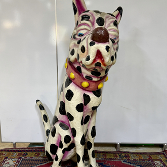 DEV BOY POPART KÖPEK HEYKELİ 