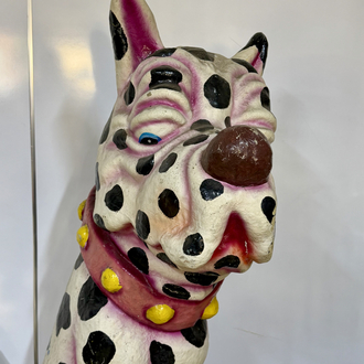 DEV BOY POPART KÖPEK HEYKELİ 