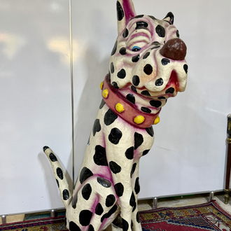 DEV BOY POPART KÖPEK HEYKELİ 