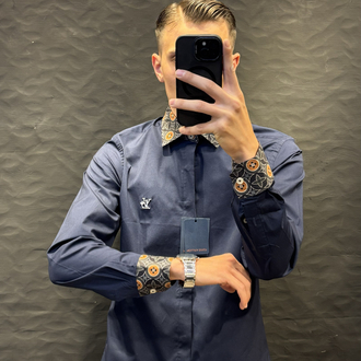 LOUIS&VUITTON PREMIUM GÖMLEK (lacivert)