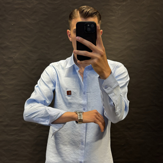 LORO&PİANA PREMIUM KETEN GÖMLEK (BEBE MAVİSİ)