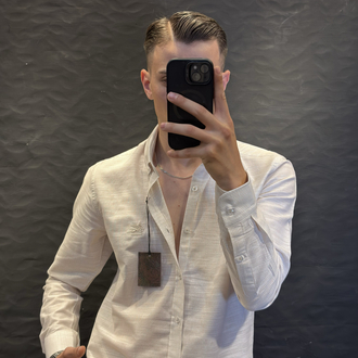 ETRO PREMIUM KETEN GÖMLEK (bej)
