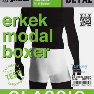 YILDIZ ERKEK MODAL BOXER XXL BEDEN 5 ADET 