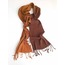Ombre Dyeing Brown Şal