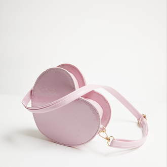 Pembe kalp çanta