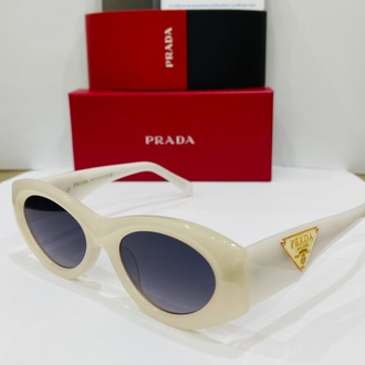 PRADA BEYAZ ÇERÇEVE SİYAH ŞEFFAF CAM