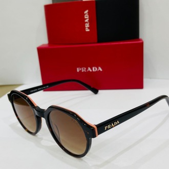 PRADA SİYAH ÇERÇEVE KAHVE ŞEFFAF CAM