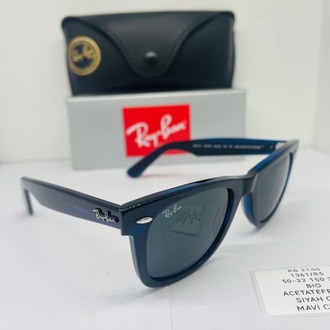 RAYBAN RB-2140 MAVİ ÇERÇEVE SİYAH CAM ERKEK