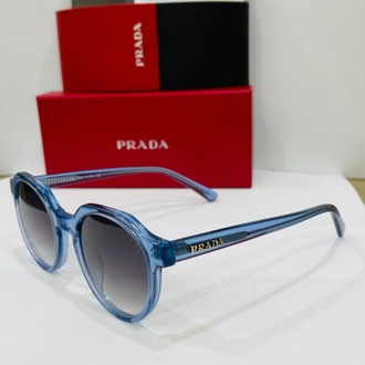 PRADA MAVİ ÇERÇEVE SİYAH ŞEFFAF CAM