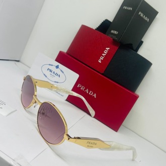 PRADA GOLD ÇERÇEVE PUDRA ŞEFFAF CAM