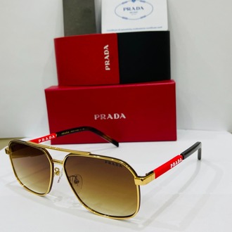 PRADA SİYAH ÇERÇEVE KAHVE ŞEFFAF CAM