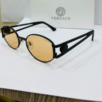 VERSACE SİYAH ÇERÇEVE KAHVE ŞEFFAF CAM