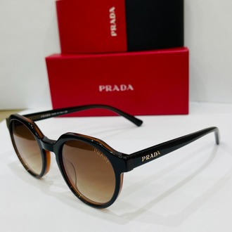 PRADA SİYAH ÇERÇEVE KAHVE ŞEFFAF CAM