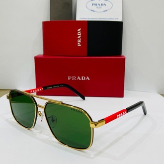 PRADA KIRMIZI ÇERÇEVE YEŞİL ŞEFFAF CAM
