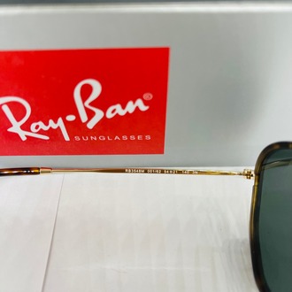 RAYBAN RB-3548-M GOLD/LEOPAR ÇERÇEVE SİYAH CAM UNİSEX