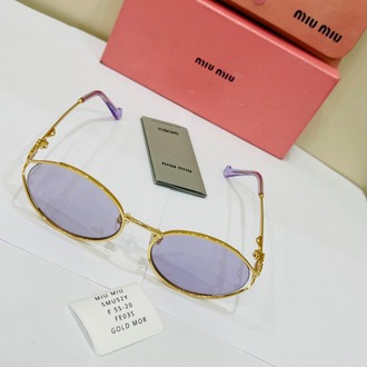 MIU GOLD ÇERÇEVE LİLA ŞEFFAF CAM
