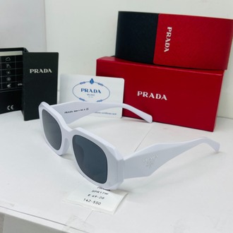 PRADA BEYAZ ÇERÇEVE SİYAH ŞEFFAF CAM