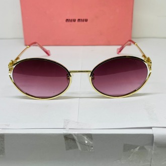 MIU GOLD ÇERÇEVE KIRMIZI ŞEFFAF CAM