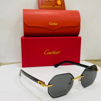 CARTİER SİYAH ÇERÇEVE SİYAH ŞEFFAF CAM