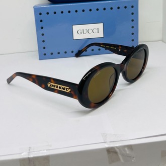 GUCCİ LEOPAR ÇERÇEVE KAHVE ŞEFFAF CAM