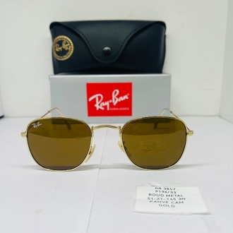 RAYBAN RB-3857 GOLD ÇERÇEVE KAHVE CAM UNİSEX