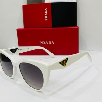 PRADA BEYAZ ÇERÇEVE SİYAH ŞEFFAF CAM
