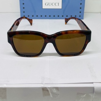 GUCCİ LEOPAR ÇERÇEVE KAHVE ŞEFFAF CAM