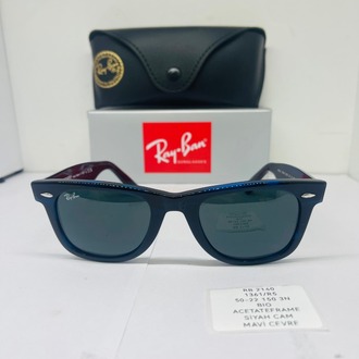 RAYBAN RB-2140 MAVİ ÇERÇEVE SİYAH CAM ERKEK