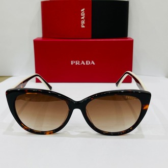 PRADA SİYAH ÇERÇEVE KAHVE ŞEFFAF CAM