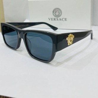 VERSACE SİYAH ÇERÇEVE MAVİ ŞEFFAF CAM