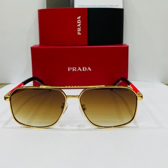 PRADA SİYAH ÇERÇEVE KAHVE ŞEFFAF CAM