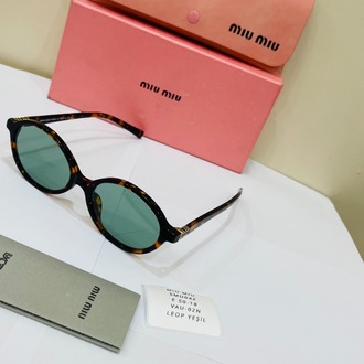 MIU LEOPAR ÇERÇEVE YEŞİL ŞEFFAF CAM