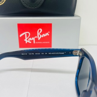 RAYBAN RB-2140 MAVİ ÇERÇEVE SİYAH CAM ERKEK