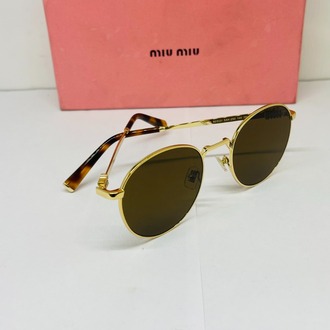 MIU GOLD ÇERÇEVE SİYAH ŞEFFAF CAM
