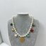 İncili charm kolye 